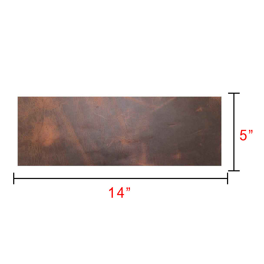 Leather Rectangular Scraps 5 x 14 in. (2 Pack) - Stockyard X 'The Leather Store'