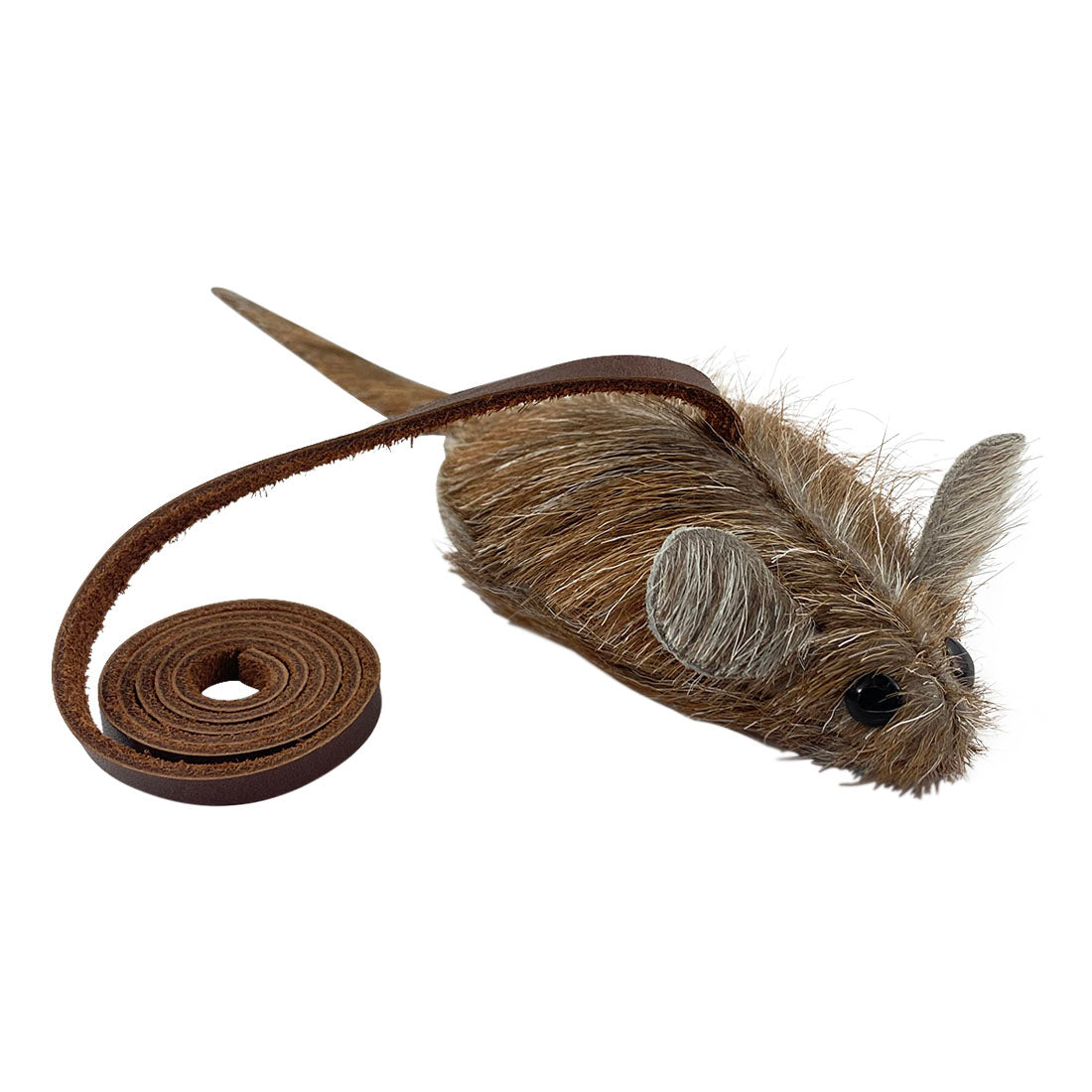 Furry Mouse Cat Toy - Stockyard X 'The Leather Store'