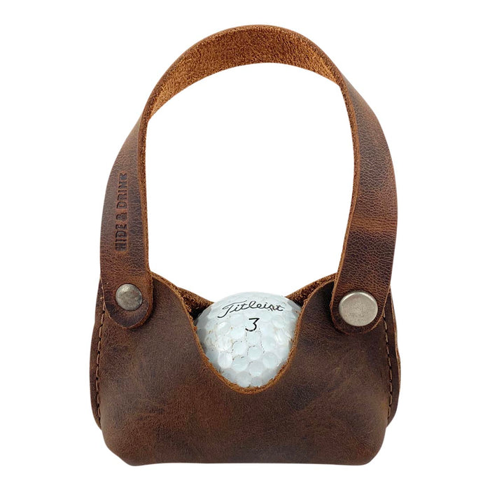 Golf Ball Pouch - Stockyard X 'The Leather Store'