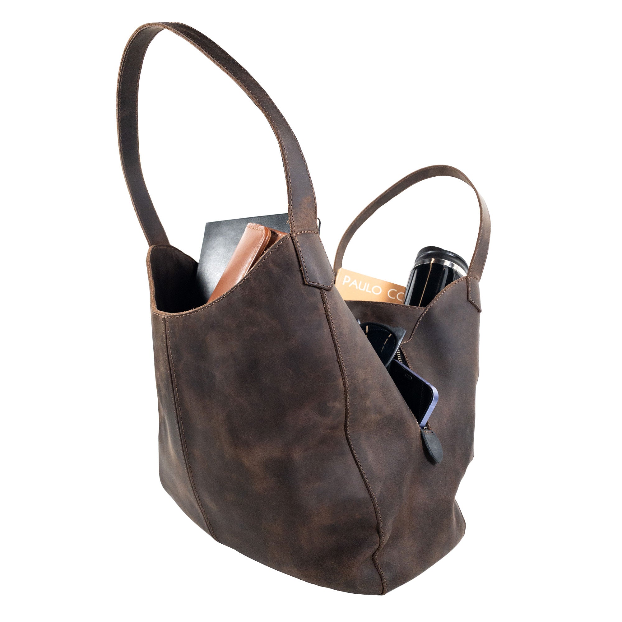 Women's Multi-pocket Shoulder Bag - Stockyard X 'The Leather Store'