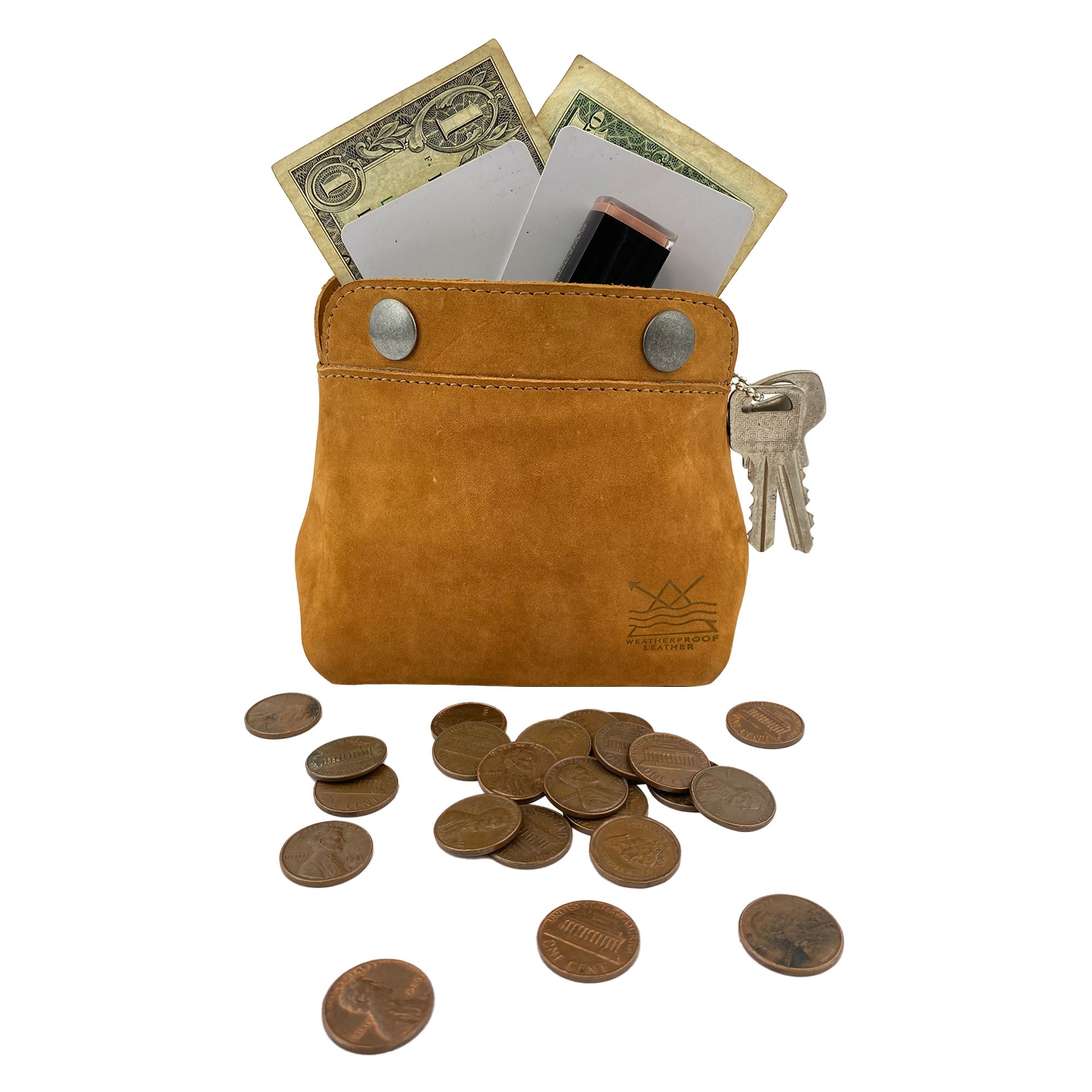 Weatherproof Double Snap Pouch - Stockyard X 'The Leather Store'