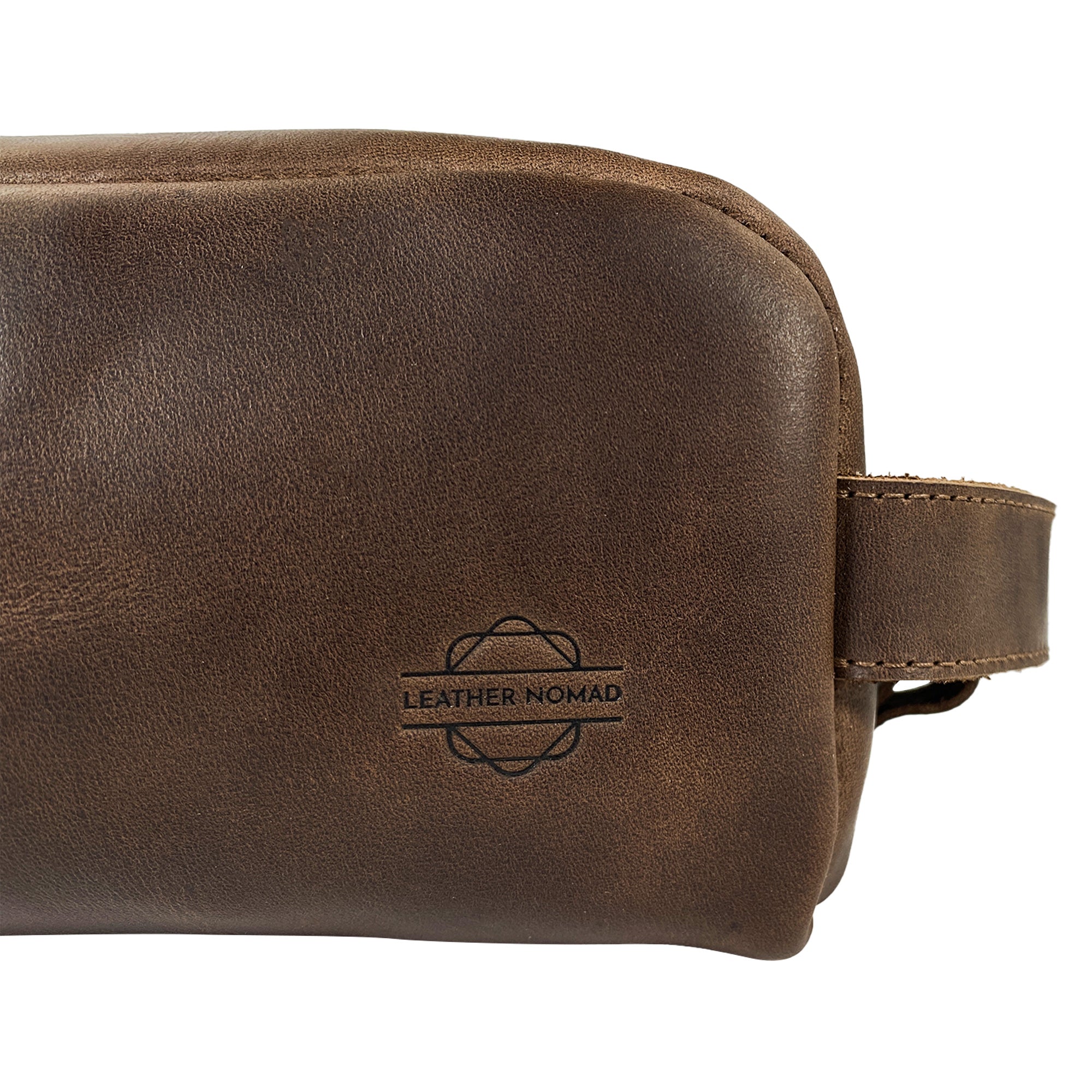 Toiletry Bag with Handle - Stockyard X 'The Leather Store'