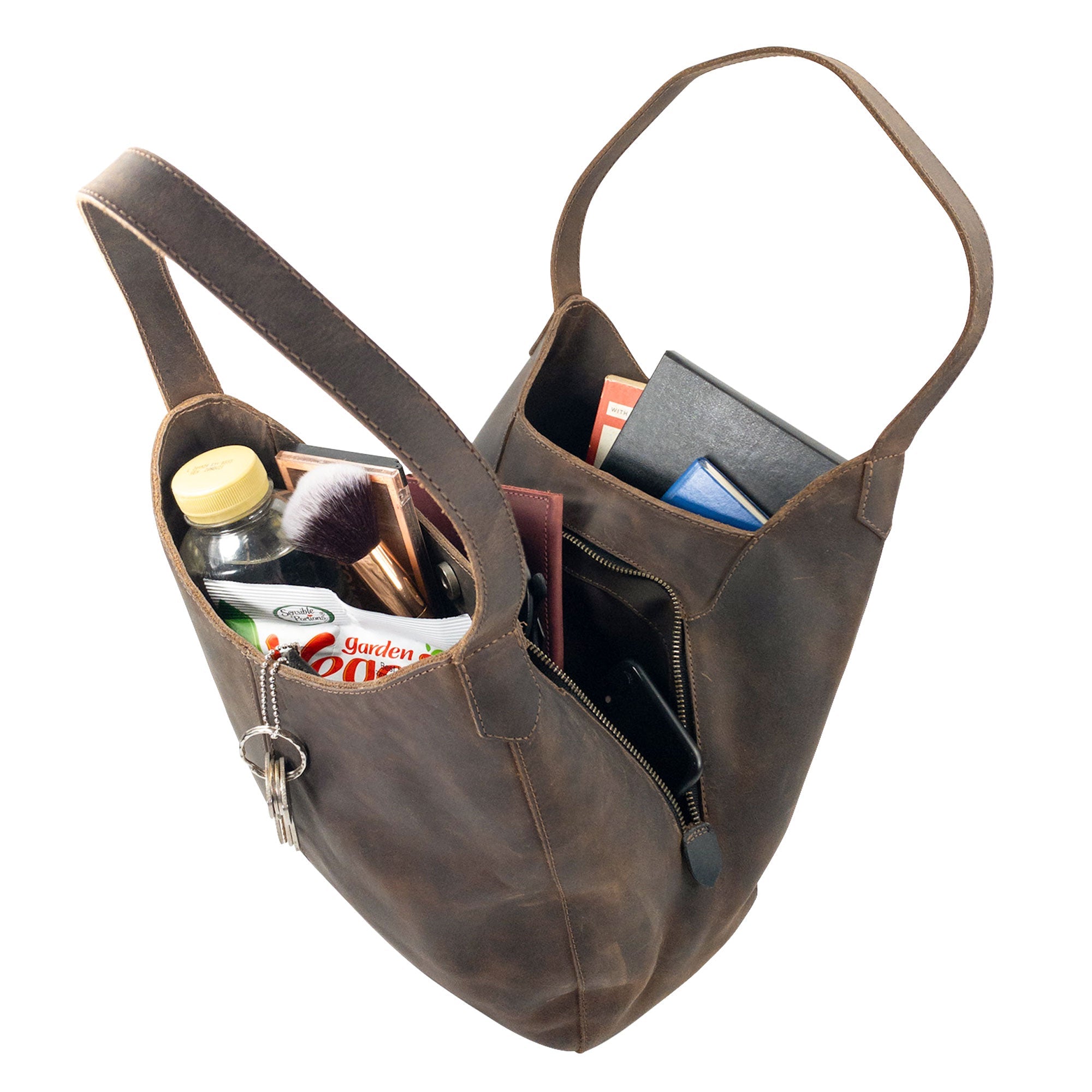 Women's Multi-pocket Shoulder Bag - Stockyard X 'The Leather Store'