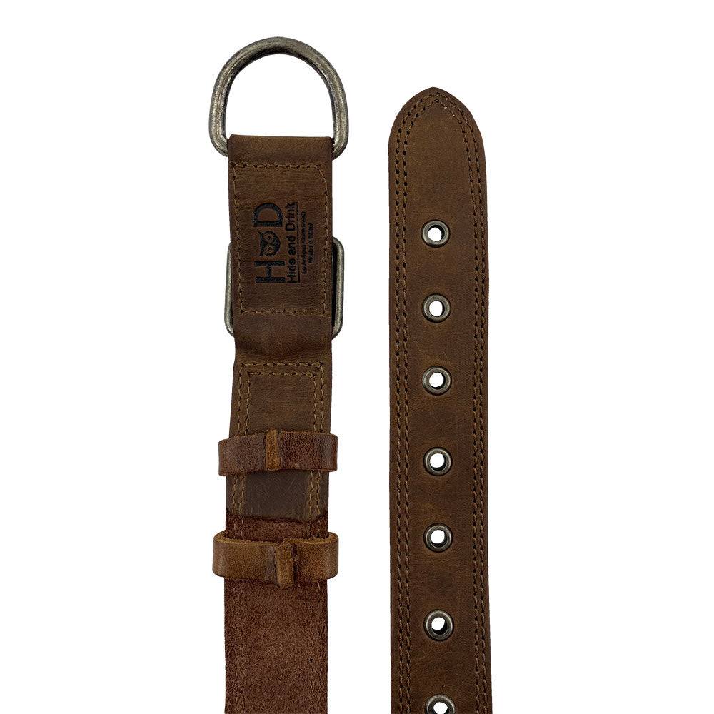 Leather Medium Dog Collar (12 to 21 in.) - Stockyard X 'The Leather Store'