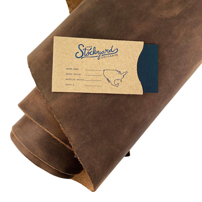 Half Sheet of Cowhide Size Varies 10 to 13 Square Feet - Stockyard X 'The Leather Store'