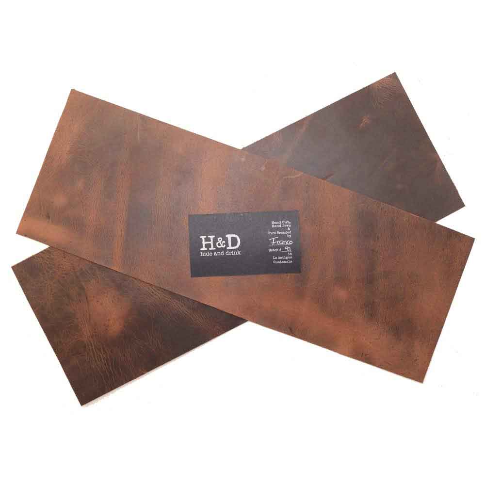 Leather Rectangular Scraps 5 x 14 in. (2 Pack) - Stockyard X 'The Leather Store'