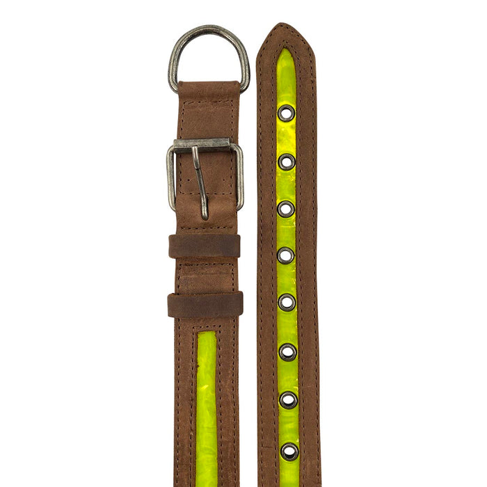 Rustic Reflective Dog Collar - Stockyard X 'The Leather Store'