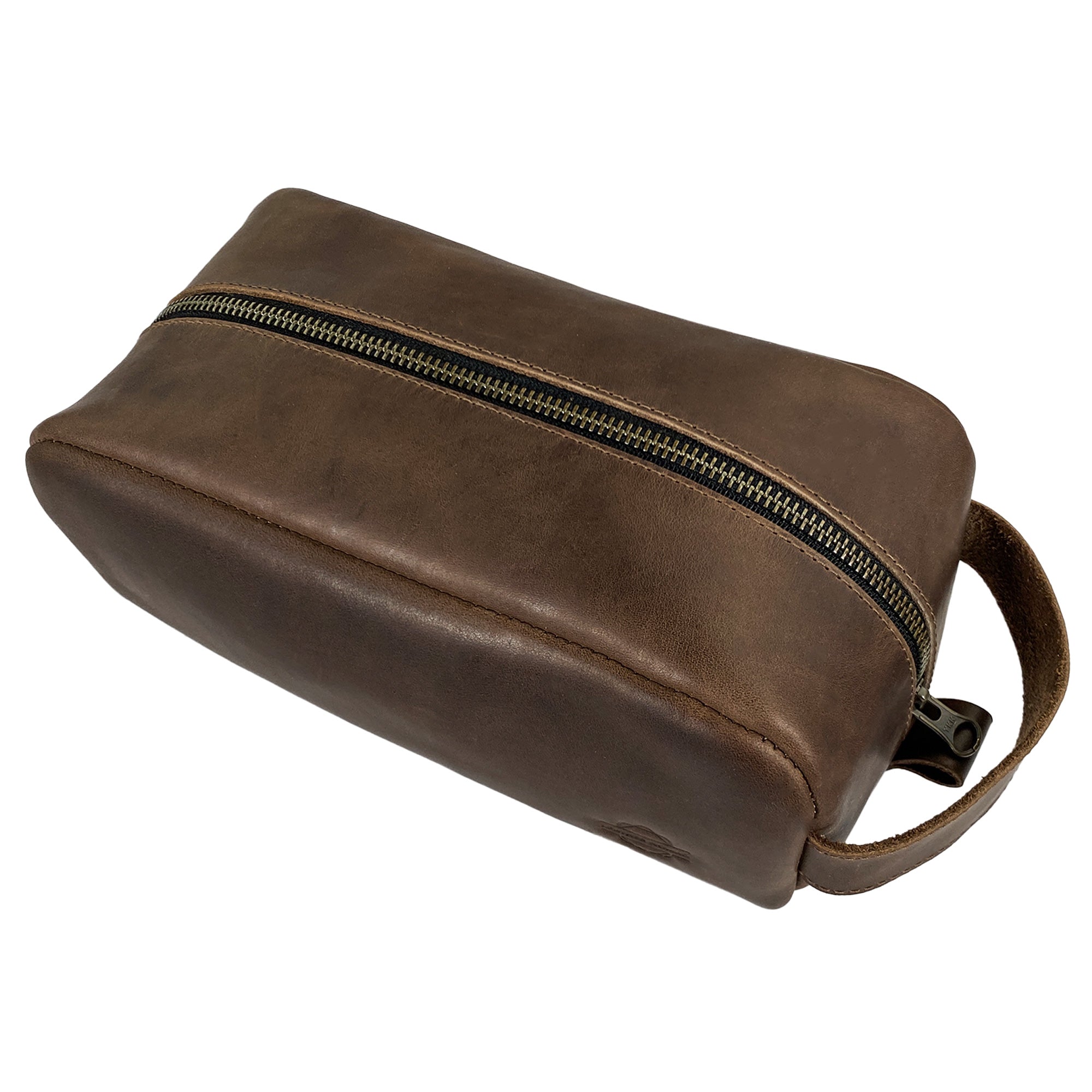 Toiletry Bag with Handle - Stockyard X 'The Leather Store'