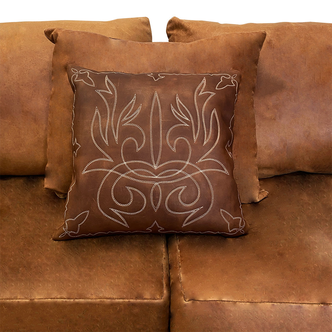 Decorative Cowboy Pillow Cover - Stockyard X 'The Leather Store'