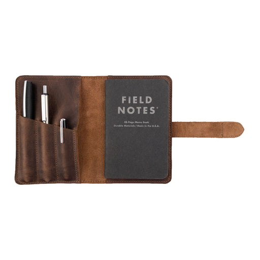 Field Notes Cover 3.5 x 5.5 in. Cover with Pen Slots - Stockyard X 'The Leather Store'