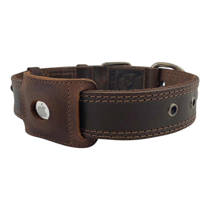 AirTag Sleeve for Dog Collar 1.25" Wide - Stockyard X 'The Leather Store'