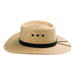 Angel Eyes Wide Brim Hat Handmade from 100% Oaxacan Coconut Palm Leaves - Coconut Milk - Stockyard X 'The Leather Store'
