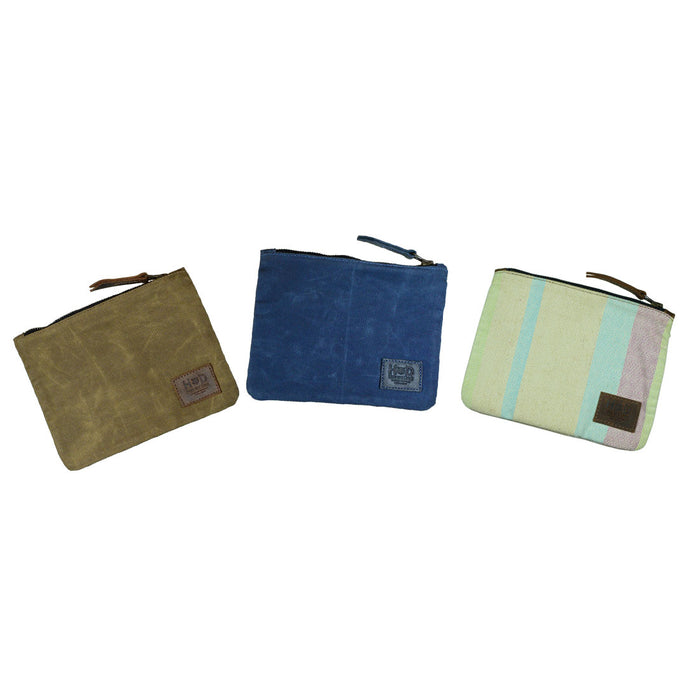 Artisan Canvas Zippered Pouch - Stockyard X 'The Leather Store'