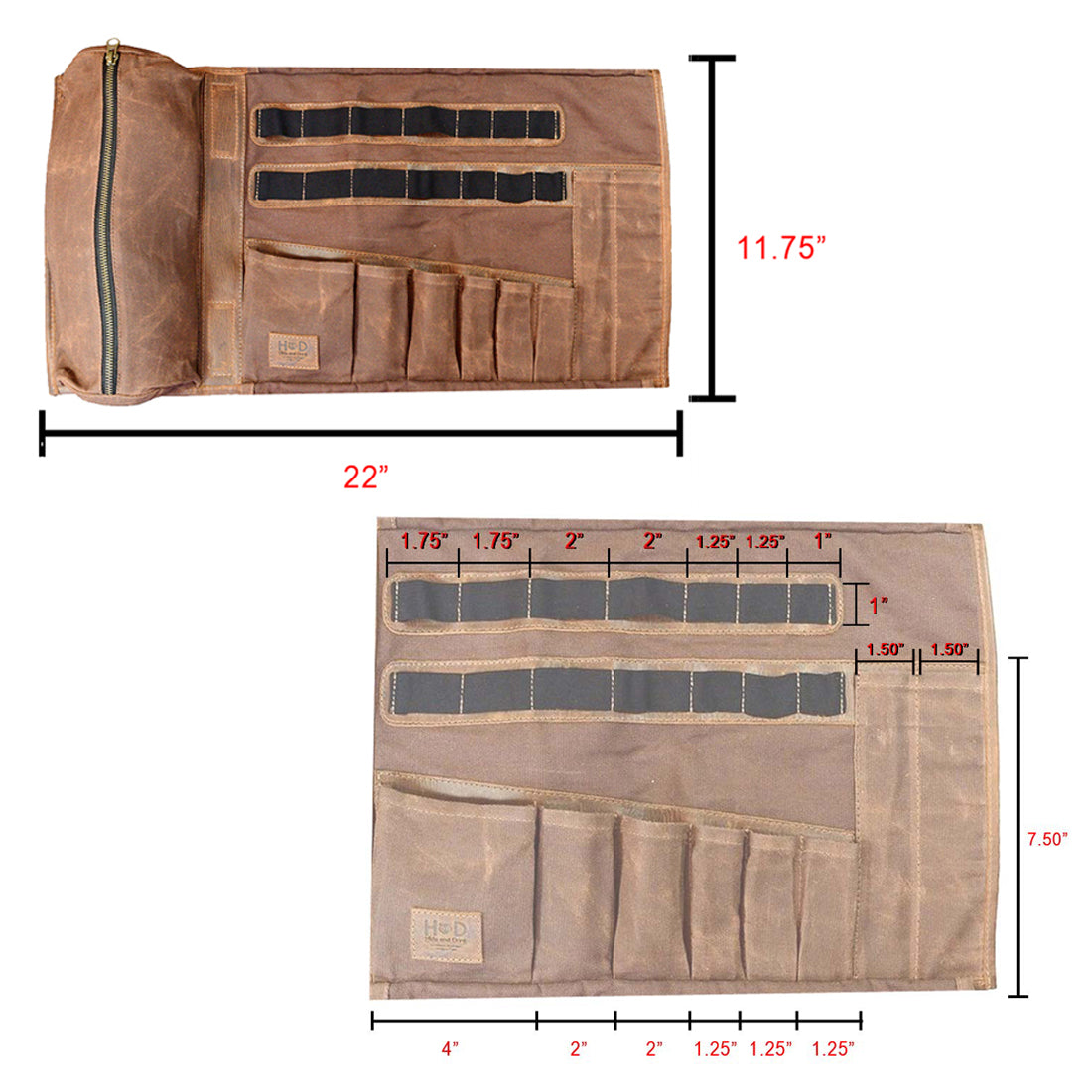 Bartender Tool Roll (Tools Not Included) - Stockyard X 'The Leather Store'