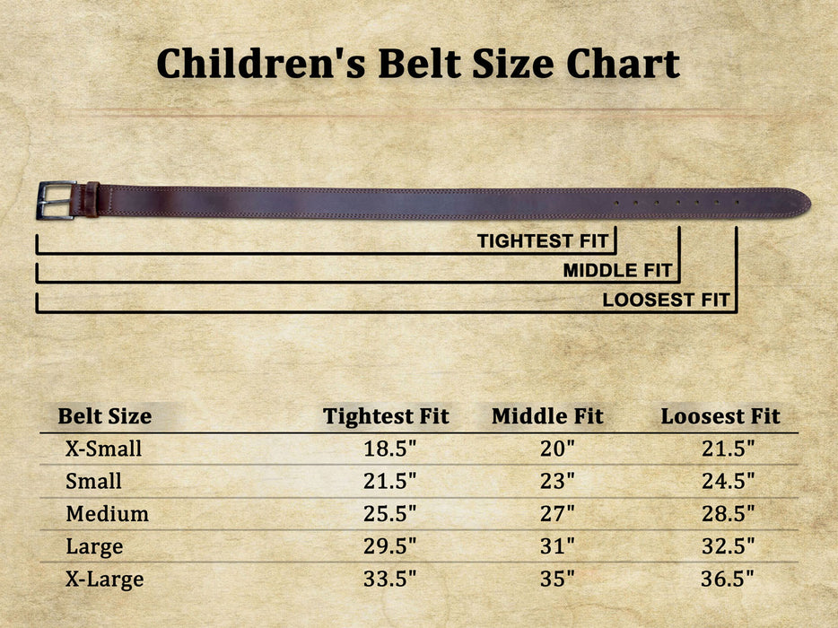 Big Boys' & Girls' Two Row Stitch 1.5" Belt - Stockyard X 'The Leather Store'