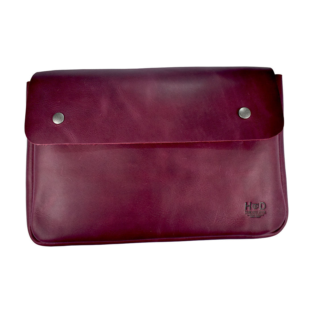 Close-up of Hide & Drink's Vintage Folder Holder focusing on its Handmade Leather craftsmanship and texture. This Document Holder showcases a vintage envelope design made from resilient Full Grain Leather, reflecting the passion behind Small Batch Production from La Antigua Guatemala & Oaxaca Mexico.