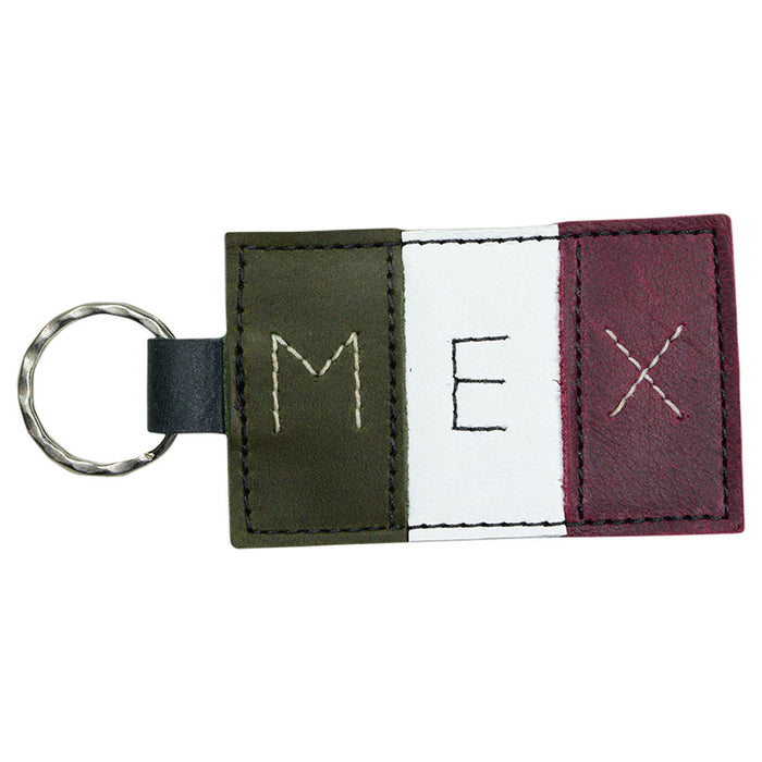 Mexican Flag Keychain - Stockyard X 'The Leather Store'