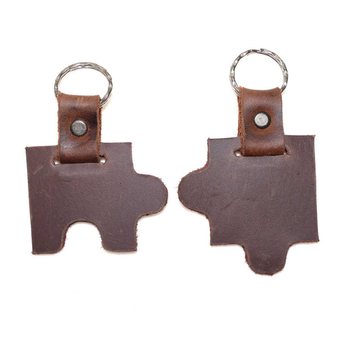 Puzzle Keychain (2 Pieces) - Stockyard X 'The Leather Store'