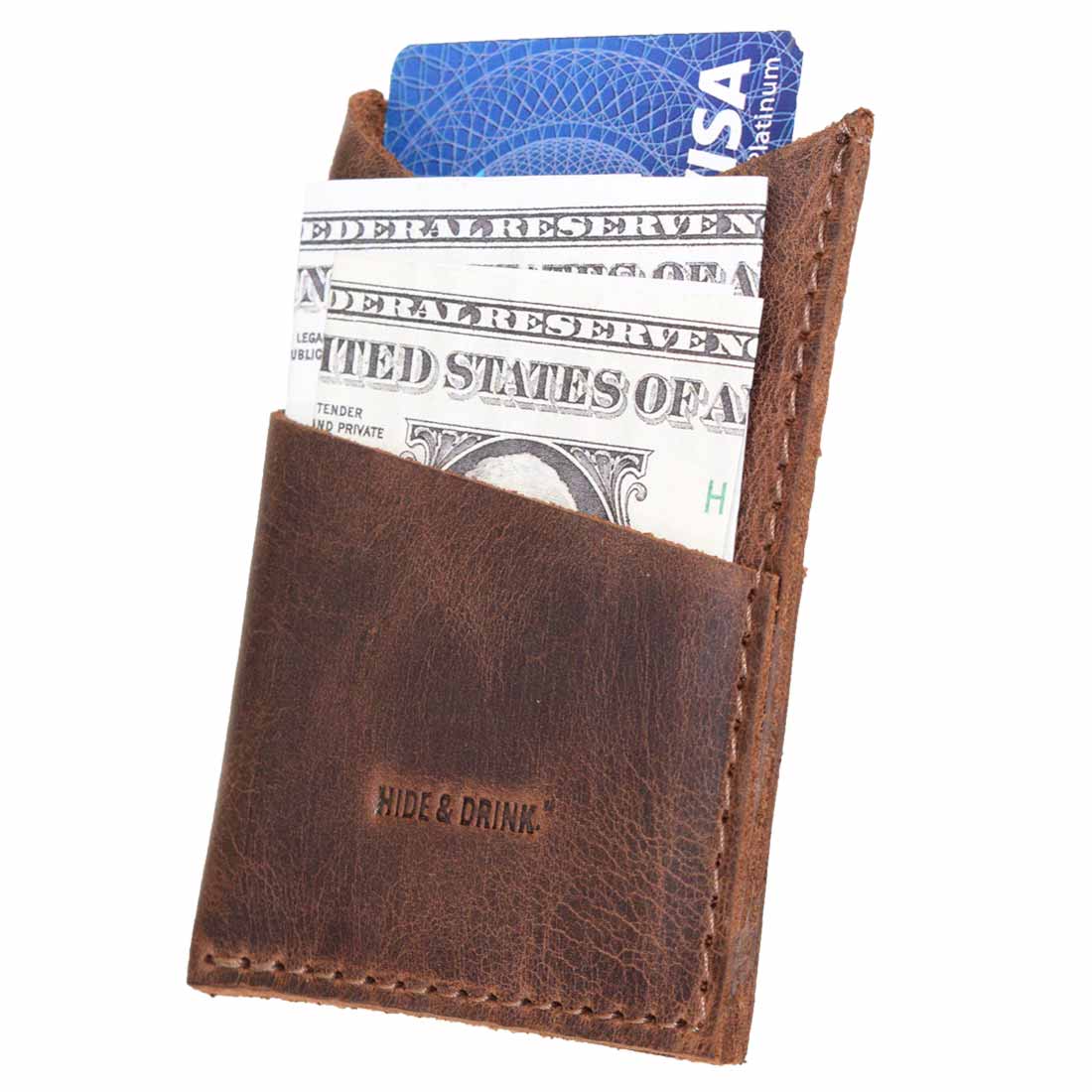 Triangular Cut Card Holder - Stockyard X 'The Leather Store'