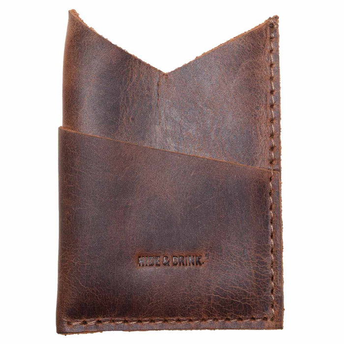 Triangular Cut Card Holder - Stockyard X 'The Leather Store'
