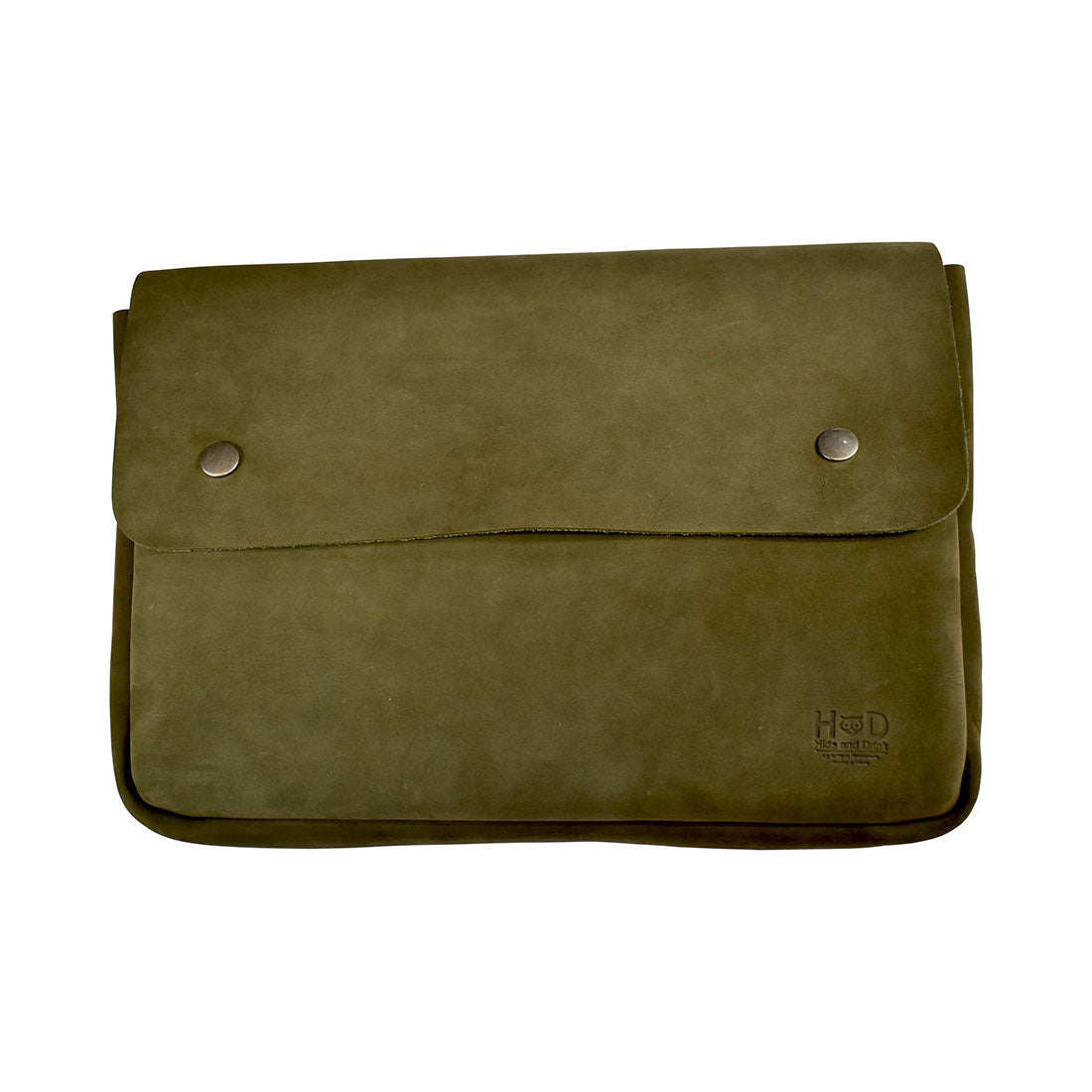 Showcasing the side profile of Hide & Drink's Vintage Folder Holder with emphasis on its smooth Handmade Leather surface. This Document Holder merges vintage envelope style with Full Grain Leather quality, created through focused Small Batch Production in La Antigua Guatemala & Oaxaca Mexico.