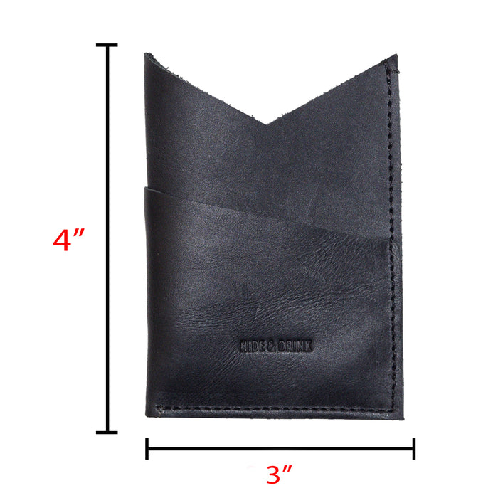 Triangular Cut Card Holder - Stockyard X 'The Leather Store'