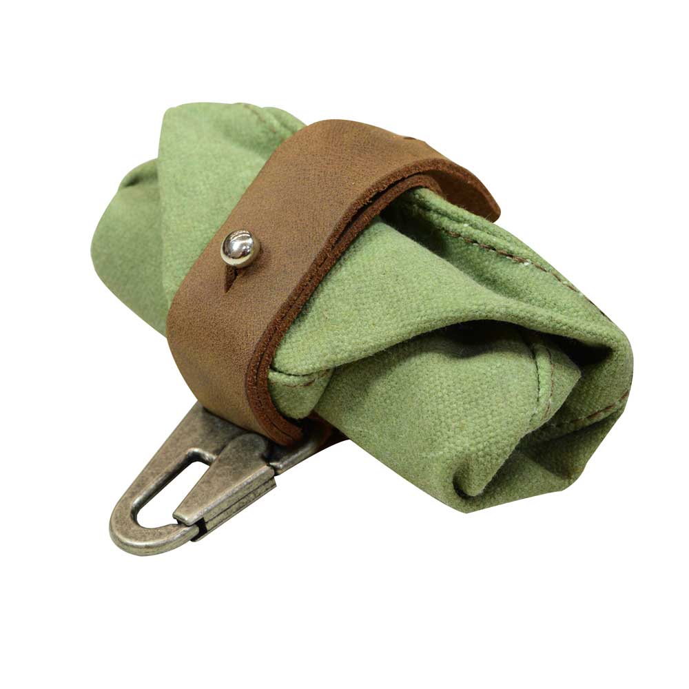 Waxed Canvas Travel Dog Bowl - Stockyard X 'The Leather Store'