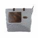 Denim Tote Bag with Leather Straps - Stockyard X 'The Leather Store'