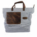 Denim Tote Bag with Leather Straps - Stockyard X 'The Leather Store'