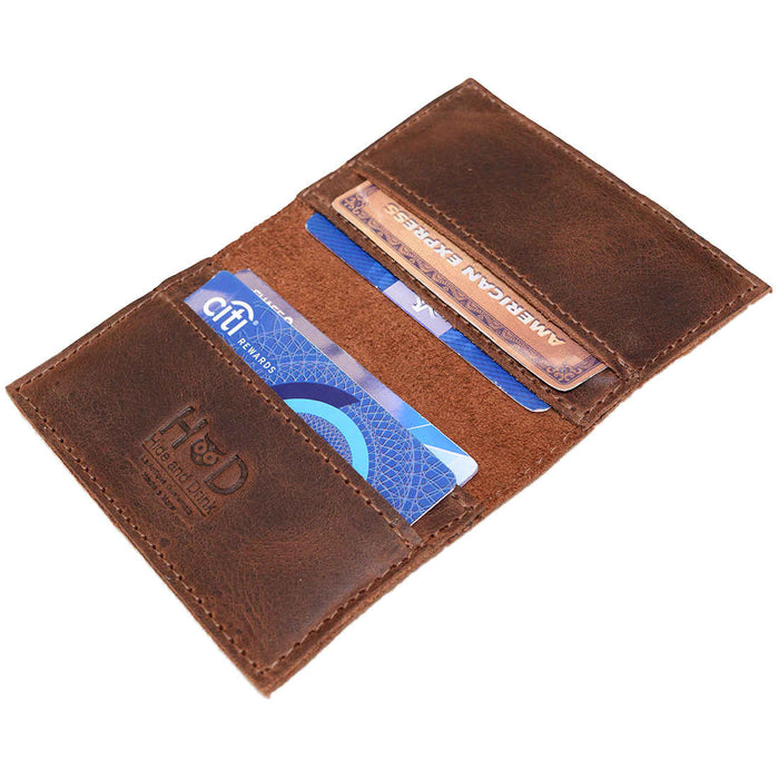 Bifold Horizontal Card Wallet - Stockyard X 'The Leather Store'