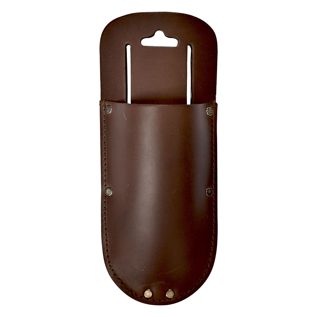 Hide & Drink Garden Pruner Sheath made of Thick Full Grain Leather, perfect holster for pruning shears and garden scissors, designed with a belt loop for easy accessibility. Features a durable construction ideal for garden tools, handcrafted in La Antigua Guatemala.