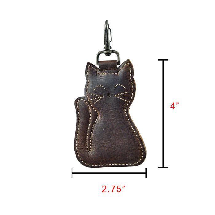 Cat Keychain - Stockyard X 'The Leather Store'
