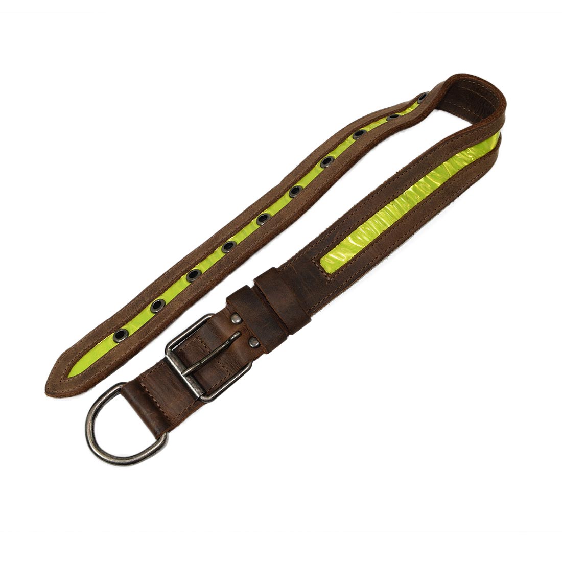 Dog Collar Reflective  (12 to 21 inches) - Stockyard X 'The Leather Store'