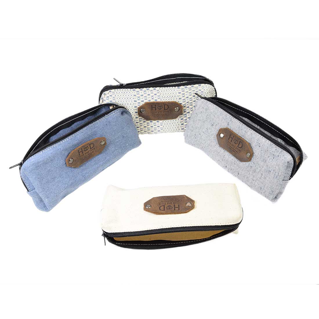 Pencil Pouch Set of 4 Denim - Stockyard X 'The Leather Store'