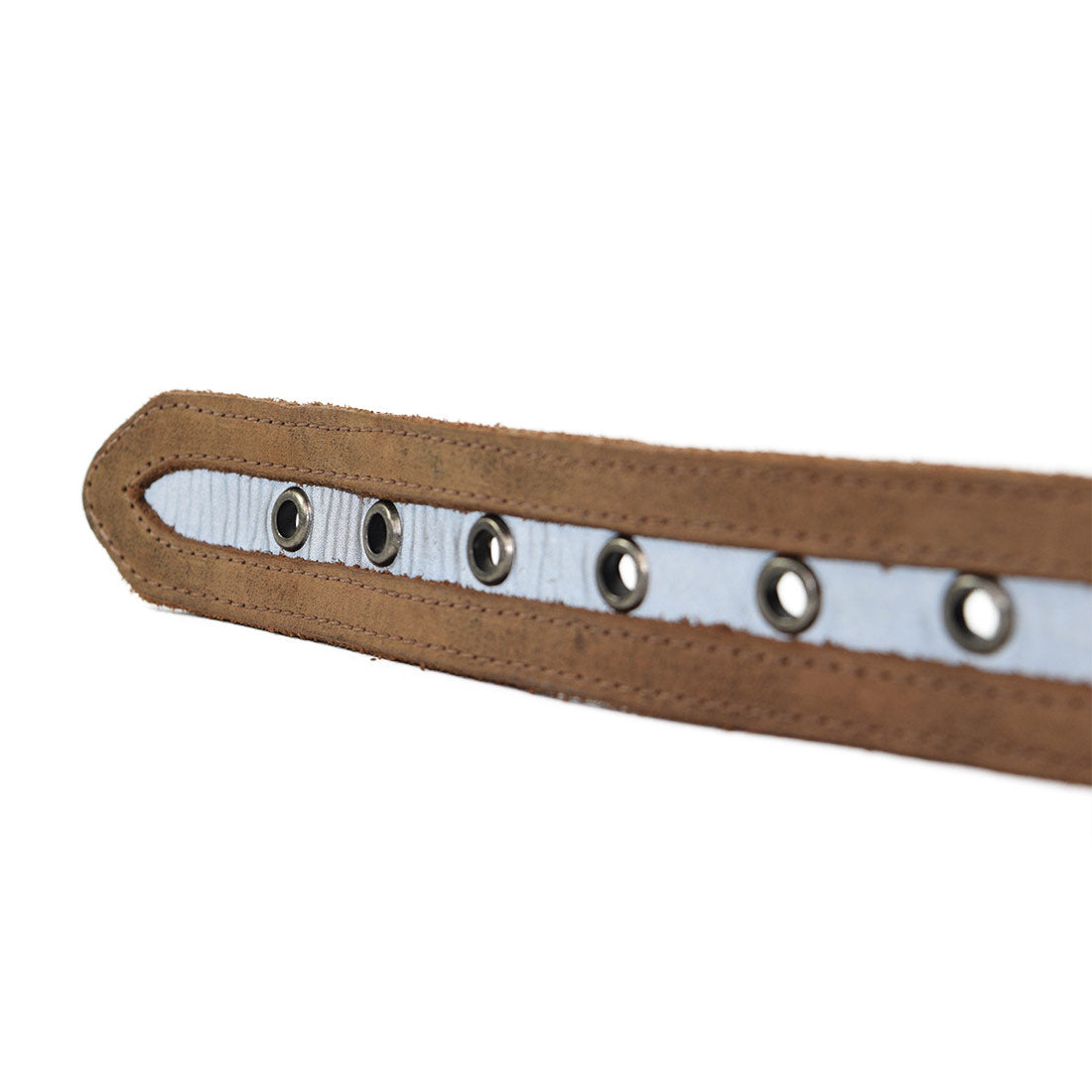 Dog Collar Reflective  (12 to 21 inches) - Stockyard X 'The Leather Store'