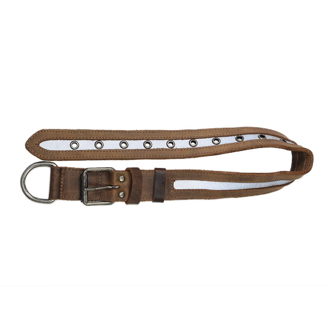 Dog Collar Reflective  (12 to 21 inches) - Stockyard X 'The Leather Store'