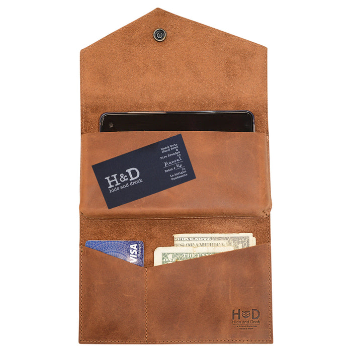 Angular Wallet for Cell Phone - Stockyard X 'The Leather Store'