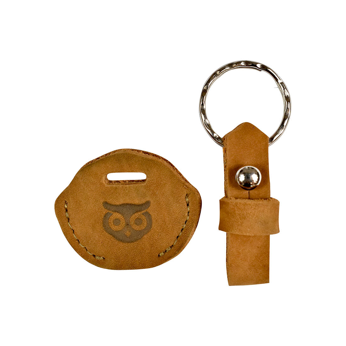 Hide & Drink Single Key Sleeve, combining functionality with vintage style as a key ring holder. Handcrafted from full grain leather, this artisan item represents small batch production from La Antigua Guatemala.