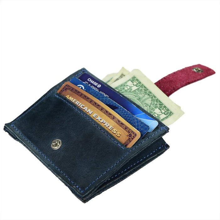 Bicolor Snap Wallet - Stockyard X 'The Leather Store'