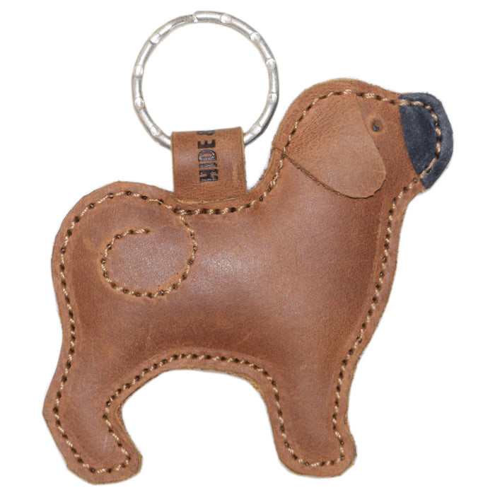 Pug Keychain - Stockyard X 'The Leather Store'