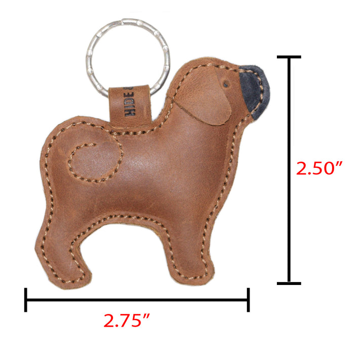 Pug Keychain - Stockyard X 'The Leather Store'