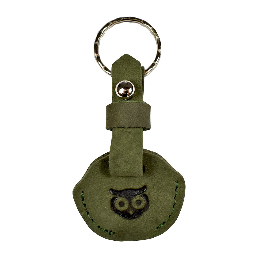 Hide & Drink Single Key Sleeve, showcasing a practical key ring holder with vintage appeal in high-quality full grain leather. Hand sewn in La Antigua Guatemala, reflecting artisan craftsmanship.