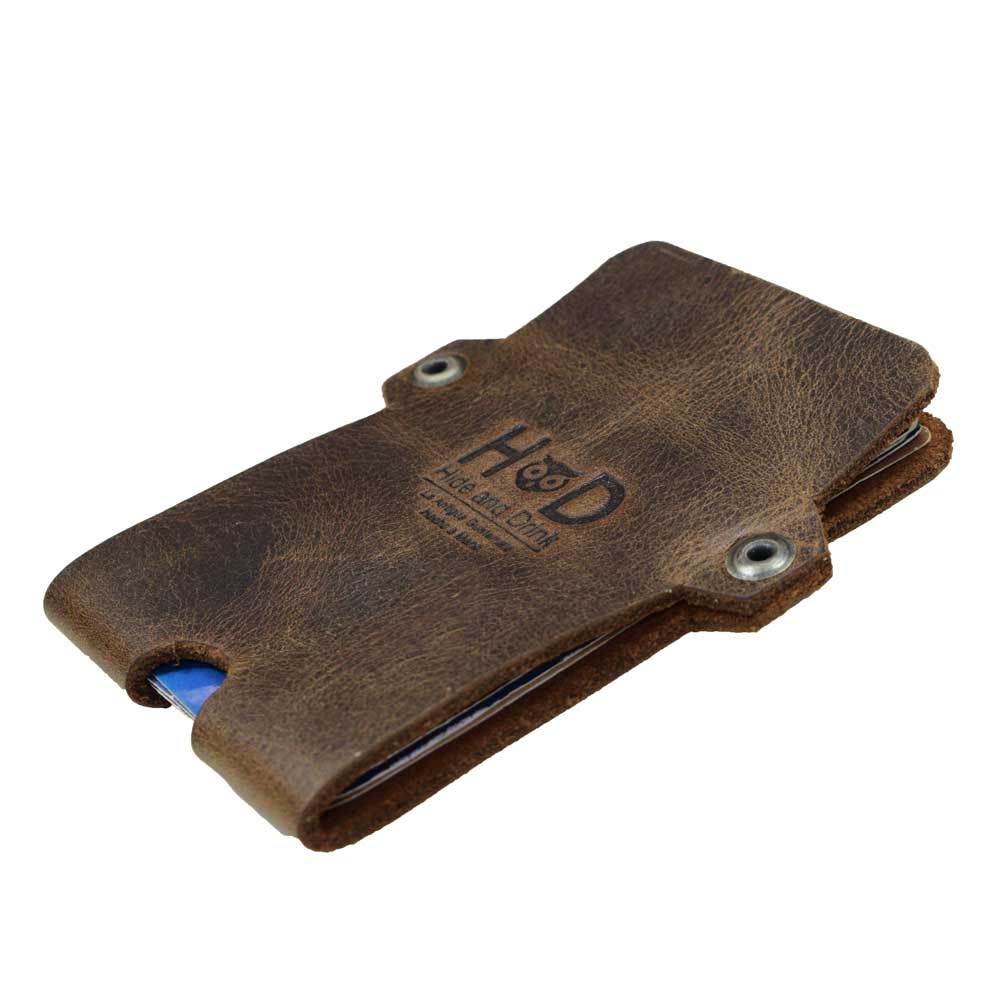 Double Rivet Card Holder - Stockyard X 'The Leather Store'
