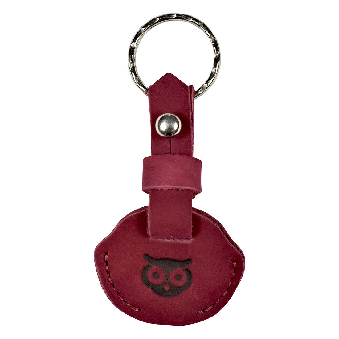 Hide & Drink Single Key Sleeve, featuring a practical and elegant design as a key ring holder with vintage aesthetics. Made from full grain leather, this artisan-crafted piece is handmade in La Antigua Guatemala.