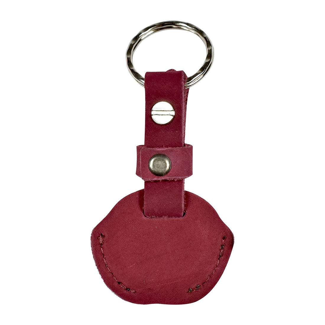 Hide & Drink Single Key Sleeve, a beautifully crafted vintage cover key ring holder made from full grain leather. This artisan piece is made in La Antigua Guatemala, reflecting quality craftsmanship.