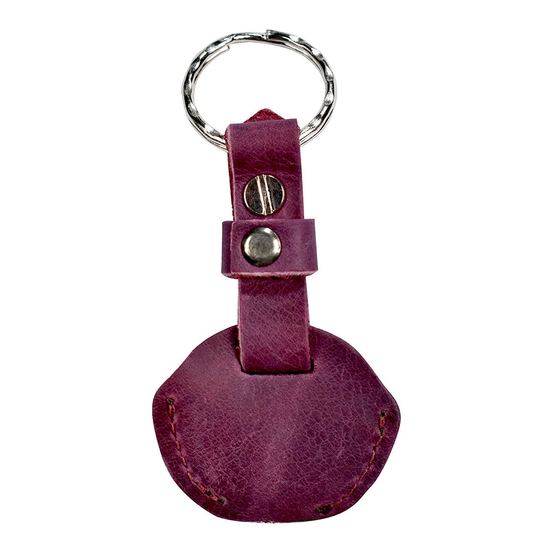 Hide & Drink Single Key Sleeve, combining a vintage style with function as a key ring holder made from full grain leather. Artisan-crafted in La Antigua Guatemala, representing the essence of small batch production.