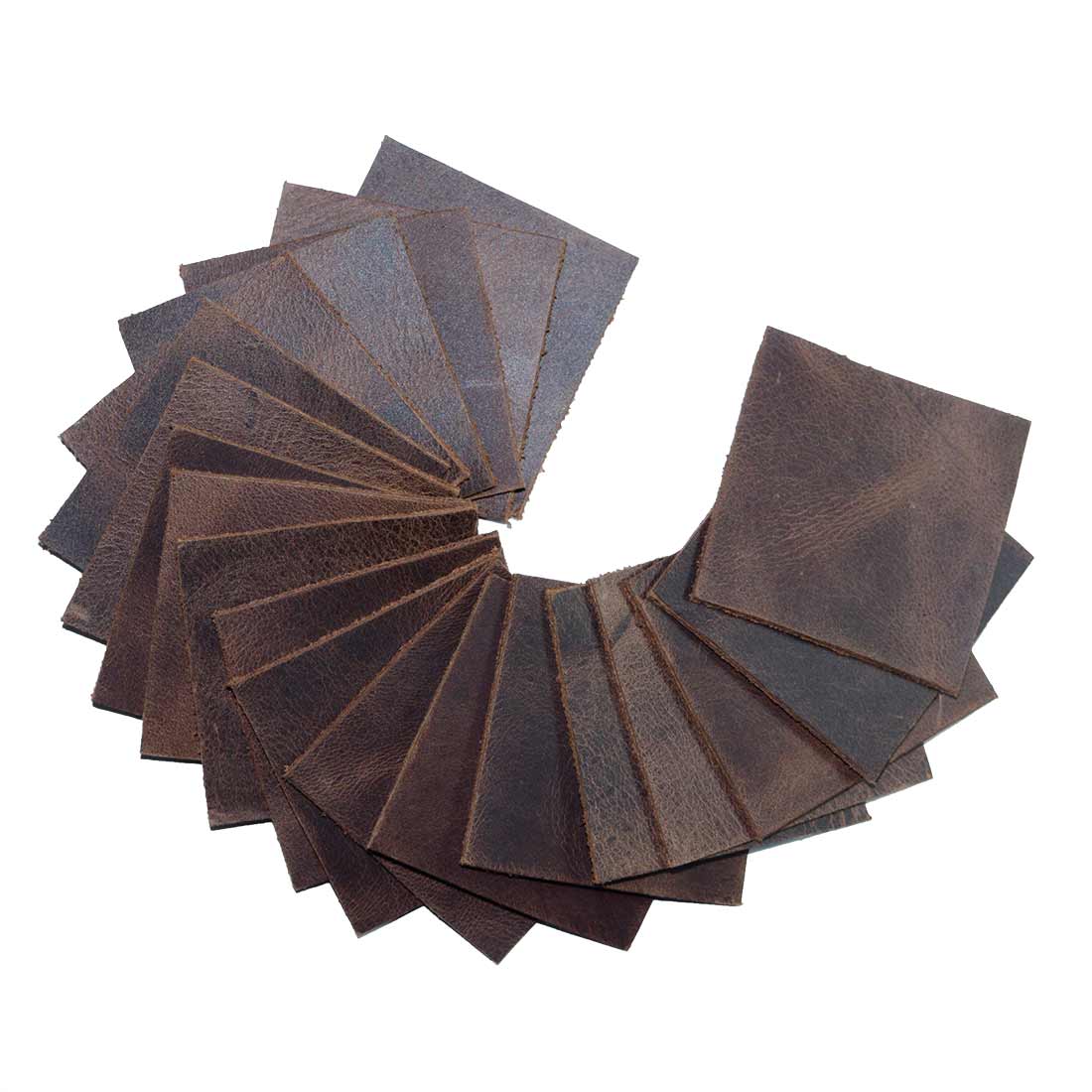 Leather Square Shapes 2 x 2 inches (Set of 20) - Stockyard X 'The Leather Store'