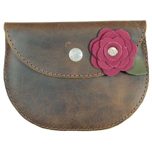 Card Wallet Rose Design - Stockyard X 'The Leather Store'
