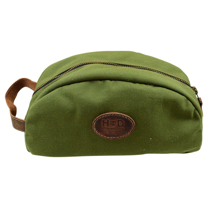 Water Resistant Canvas Toiletry Bag - Stockyard X 'The Leather Store'