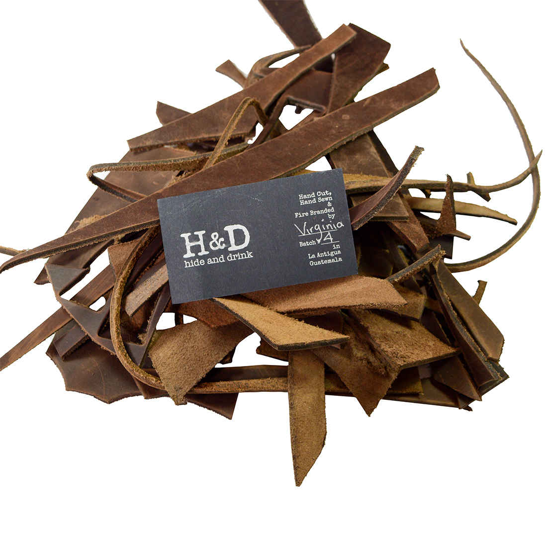 Thick Cow Leather Chips & Scraps (8 oz) - Stockyard X 'The Leather Store'